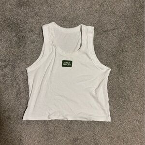 DAILY DRILLS white logo tank M/L